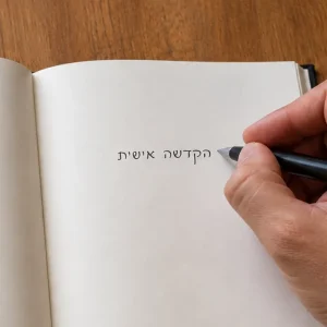 הוספת הקדשה אישית